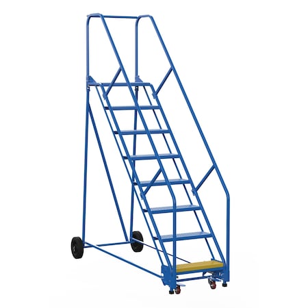 Vestil 110 H Steel Warehouse Ladder, 50 deg. Perf, 8 Step, 14", 8 Steps LAD-8-14-P-EZ